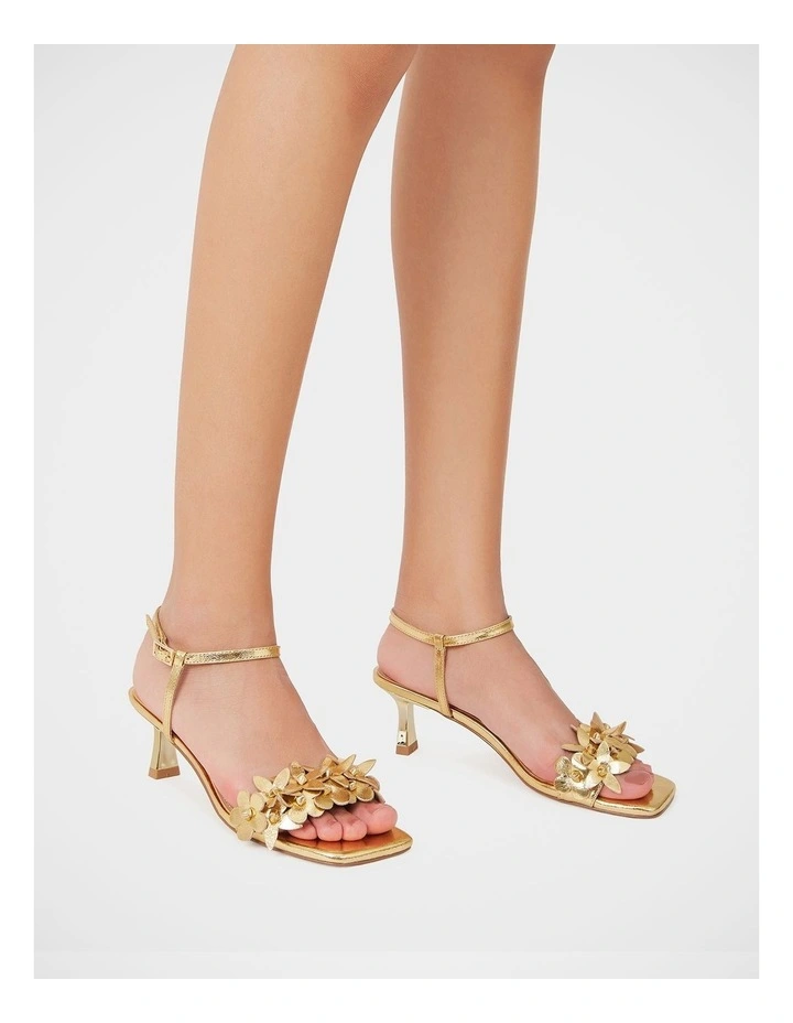 Kori Metallic Leather Sandal in Gold image 7