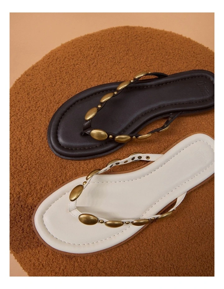 Ediva Leather Thong in Vintage Ivory image 2