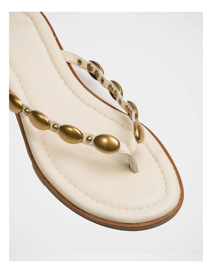 Ediva Leather Thong in Vintage Ivory image 4