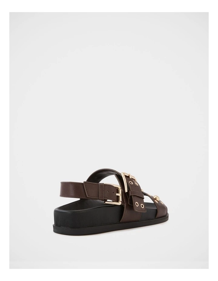 Fifi Suede Leather Sandal in Espresso image 4