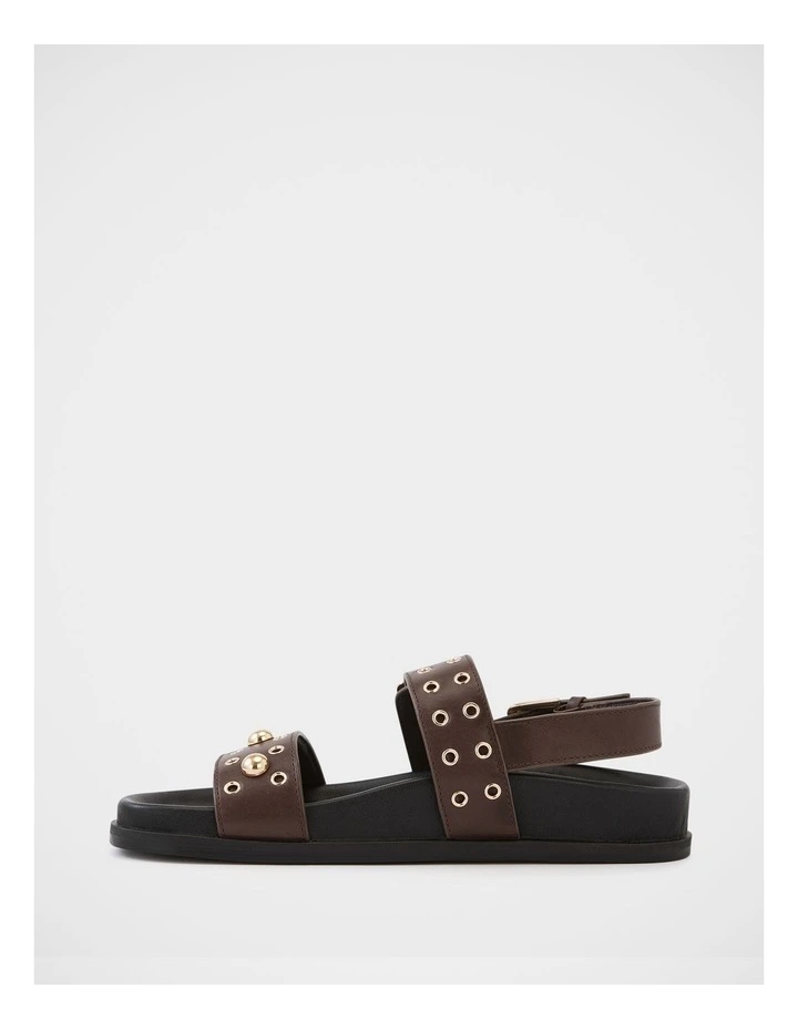 Fifi Suede Leather Sandal in Espresso image 6