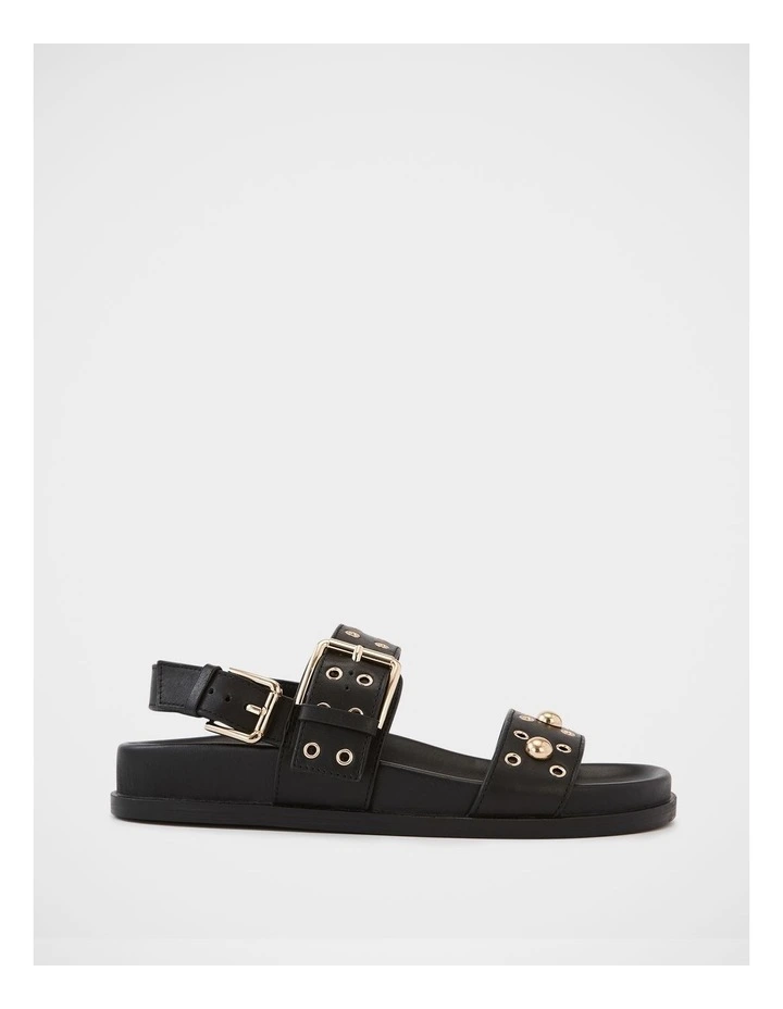 Fifi Leather Sandal in Black image 1