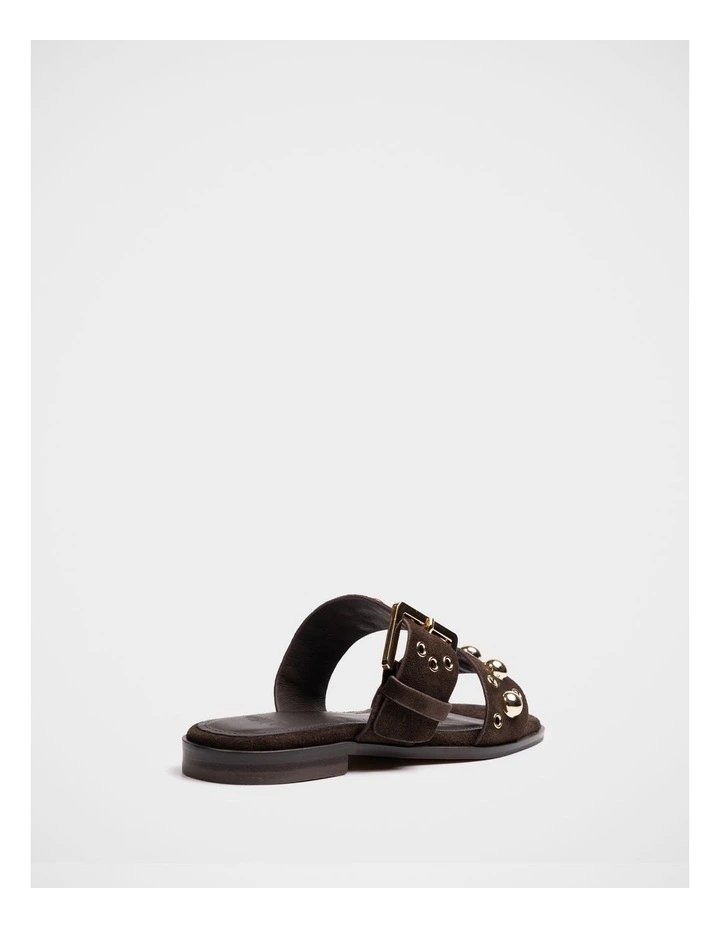 Dixee Suede Leather Sandal in Ebony image 5