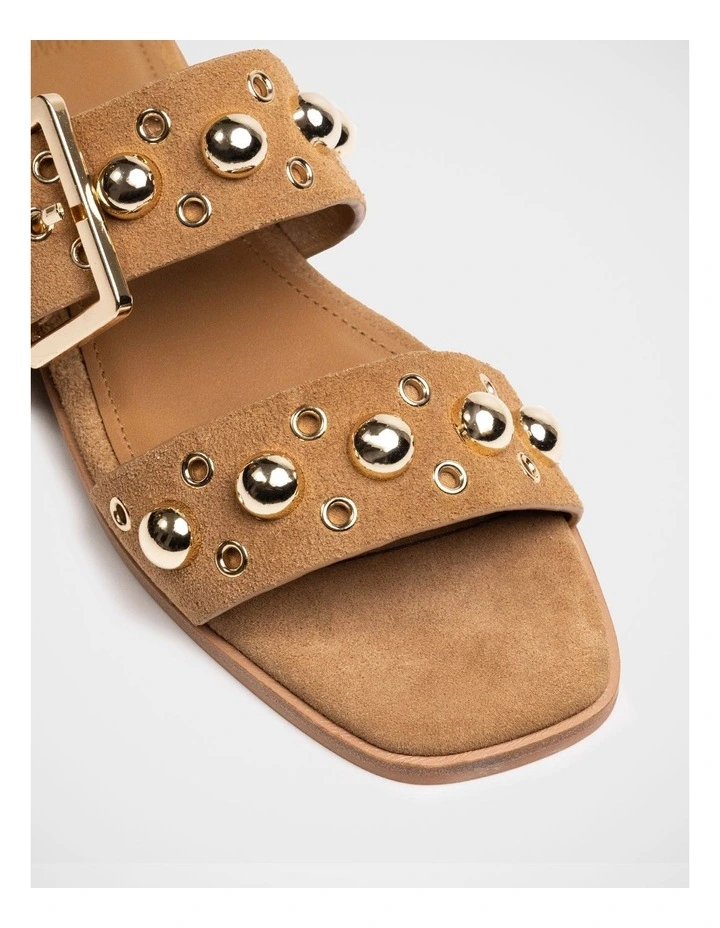 Dixee Suede Leather Sandal in Sand image 3