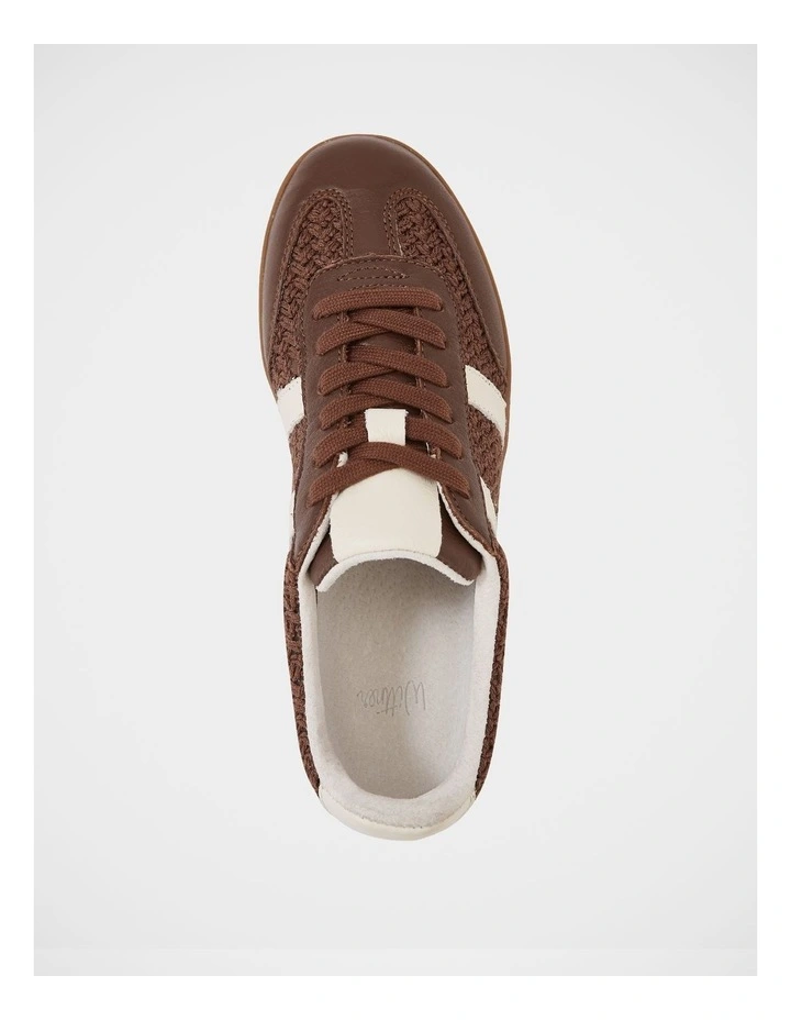 Boston Textile And Suede Sneaker in Brown image 5