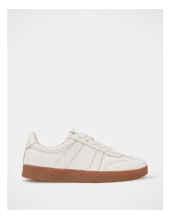 Boston Leather Sneaker in Off White