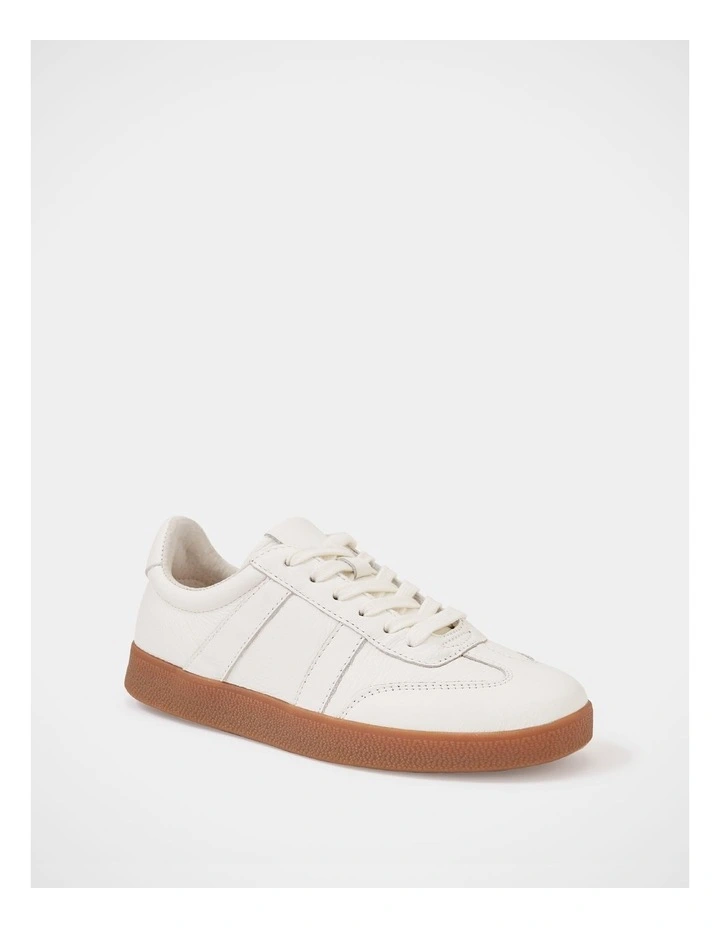 Boston Leather Sneaker in Off White image 2