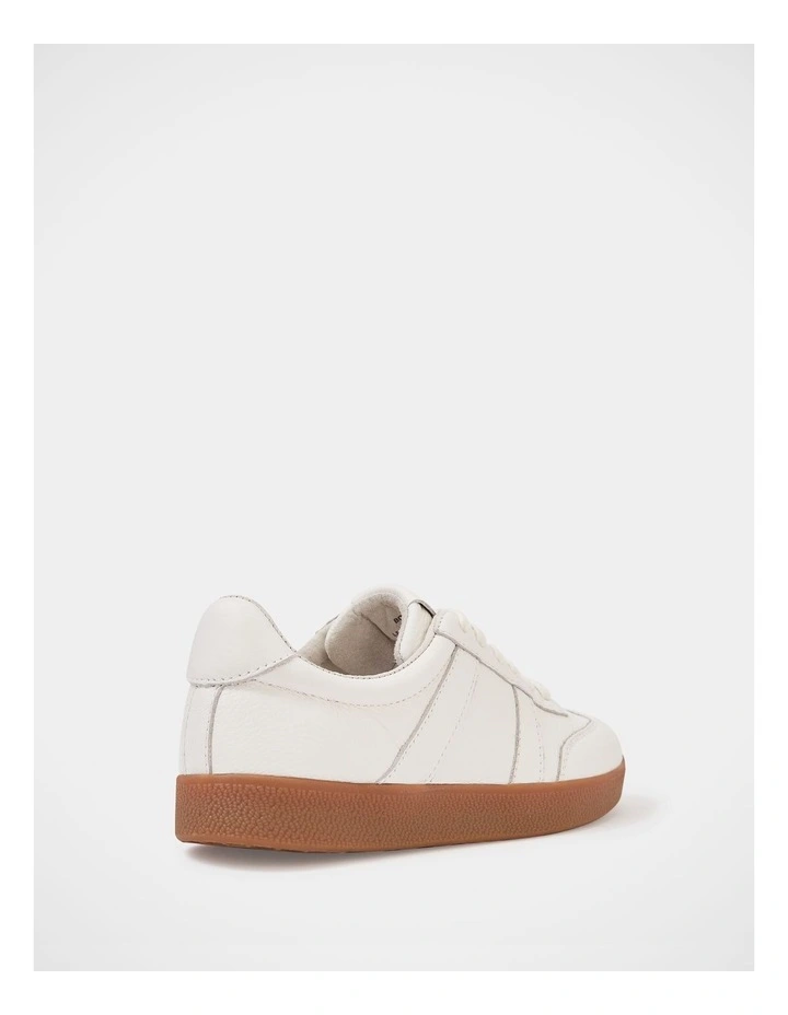 Boston Leather Sneaker in Off White image 4