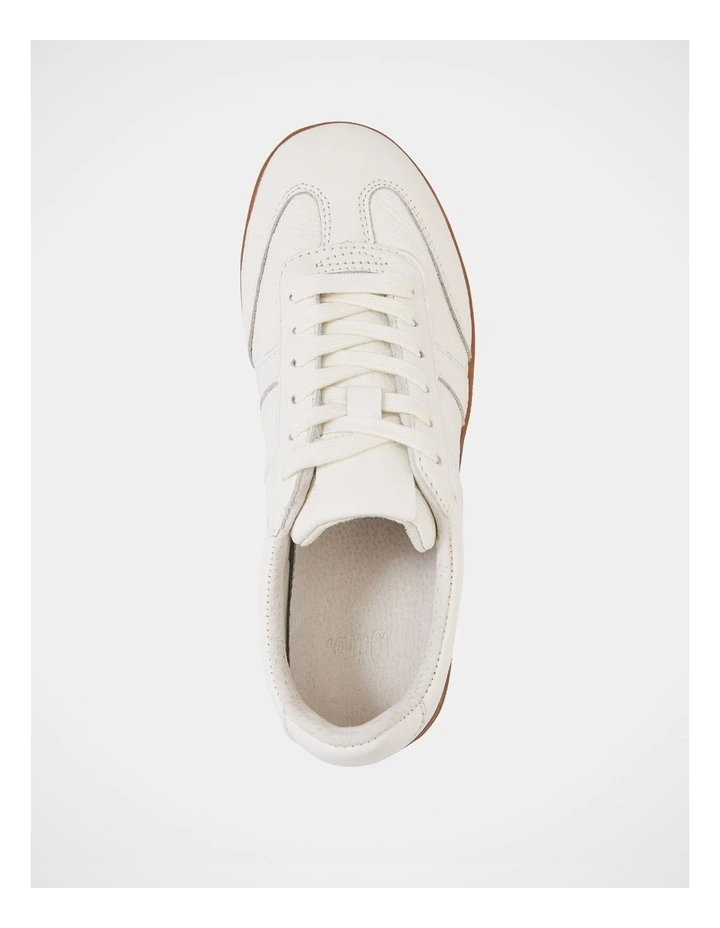 Boston Leather Sneaker in Off White image 5