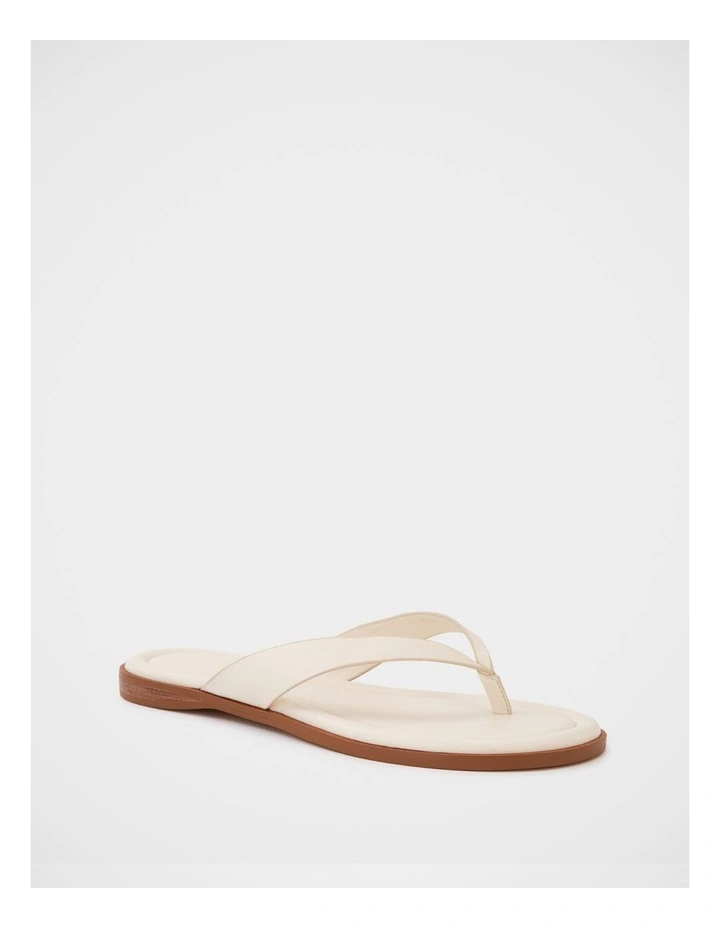 Ethel Leather Thong in Vintage Ivory image 2