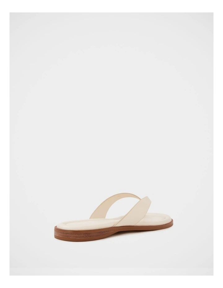 Ethel Leather Thong in Vintage Ivory image 4