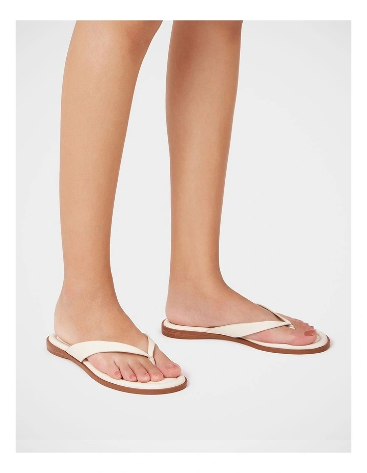 Ethel Leather Thong in Vintage Ivory image 7