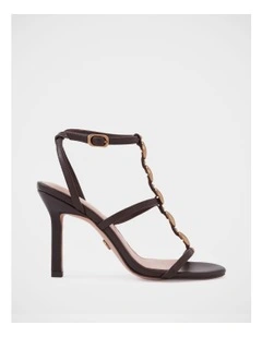 Zola Leather Stiletto Heel in Espresso