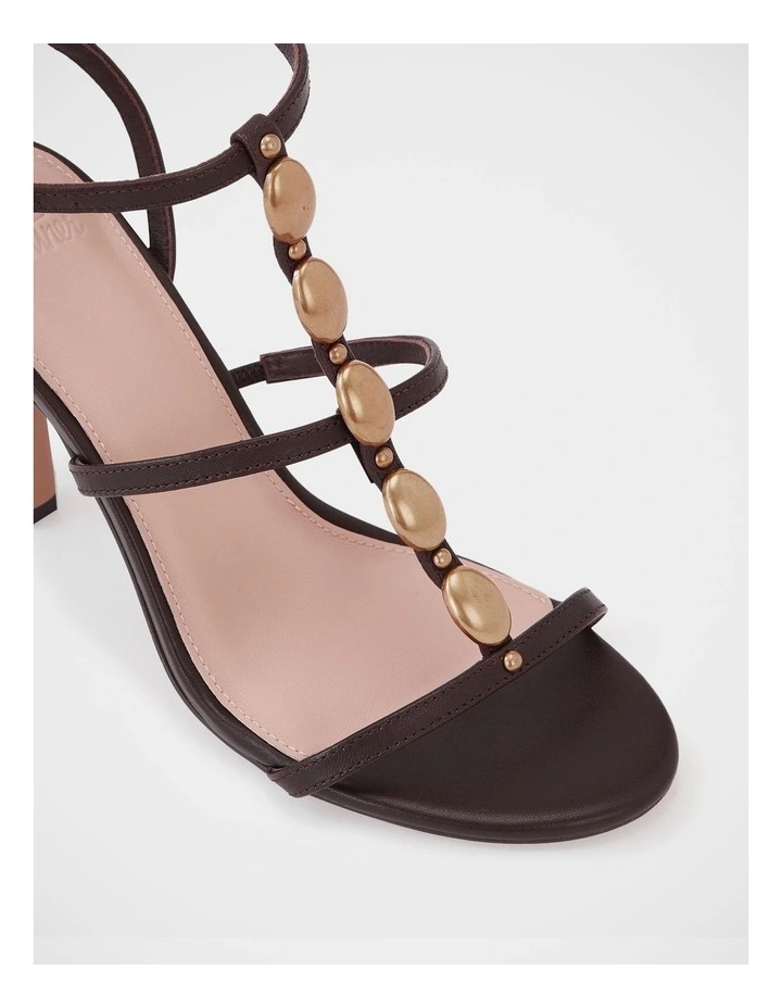 Zola Leather Stiletto Heel in Espresso image 3