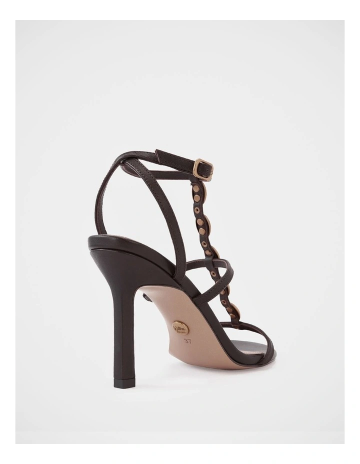 Zola Leather Stiletto Heel in Espresso image 4