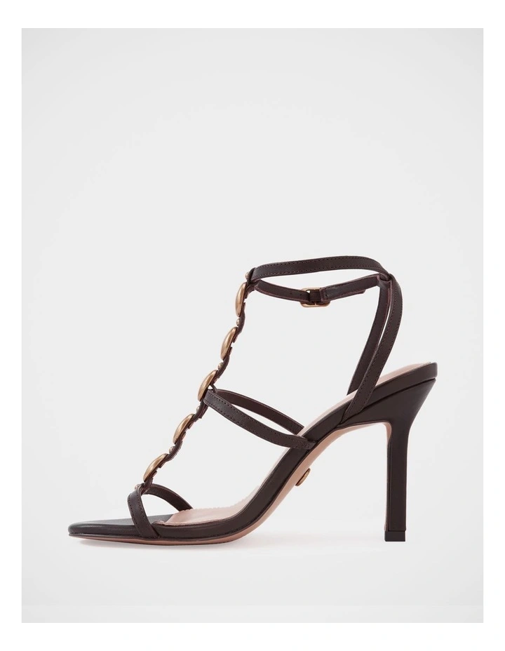 Zola Leather Stiletto Heel in Espresso image 6