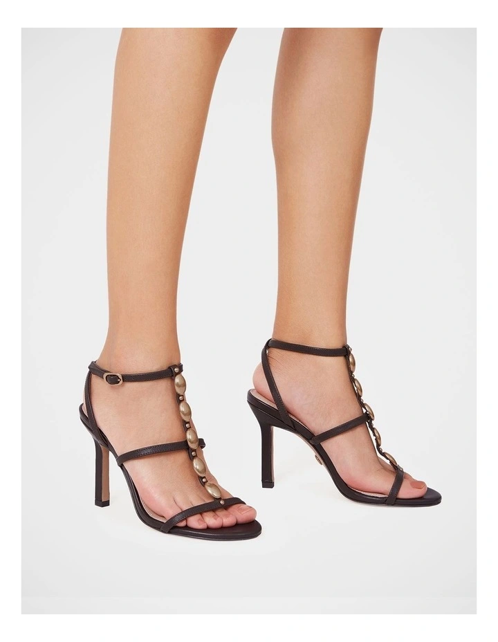 Zola Leather Stiletto Heel in Espresso image 7