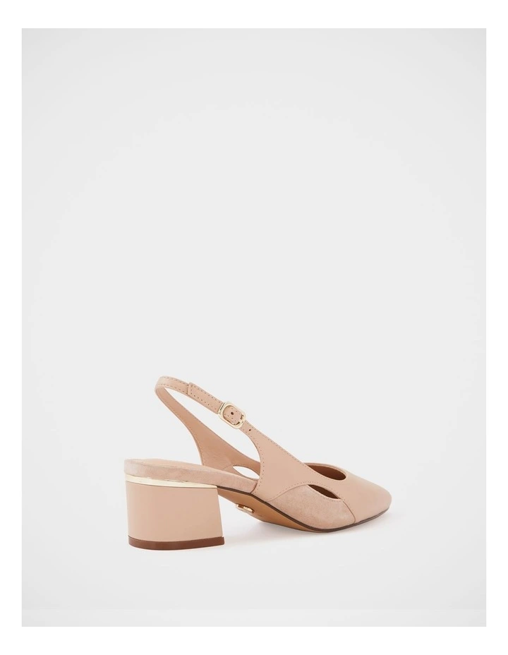 Gisela Leather Slingback in Bisque image 4