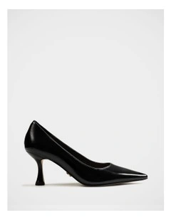 Lydia Leather Pump in Black