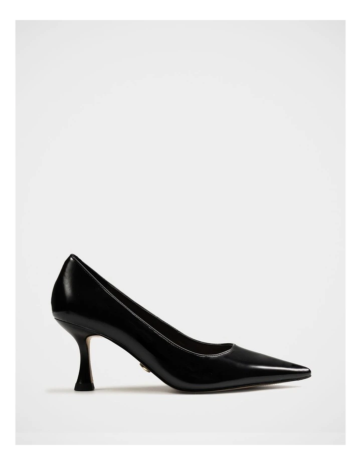 Lydia Leather Pump in Black image 1