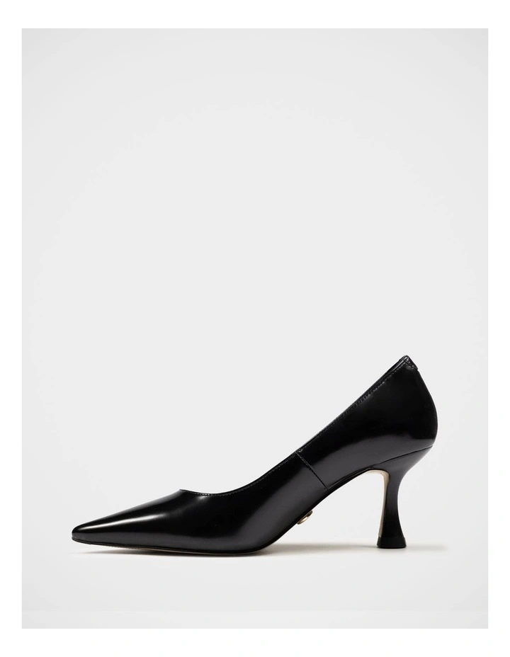 Lydia Leather Pump in Black image 6