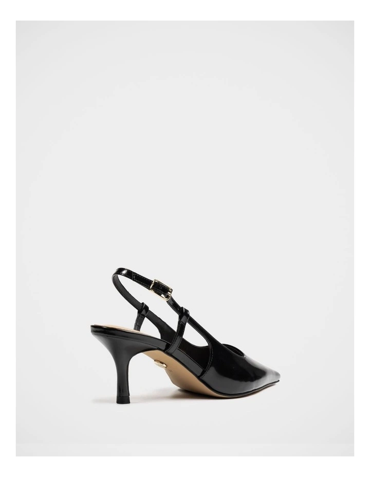 Marrie Leather Slingback in Black image 4