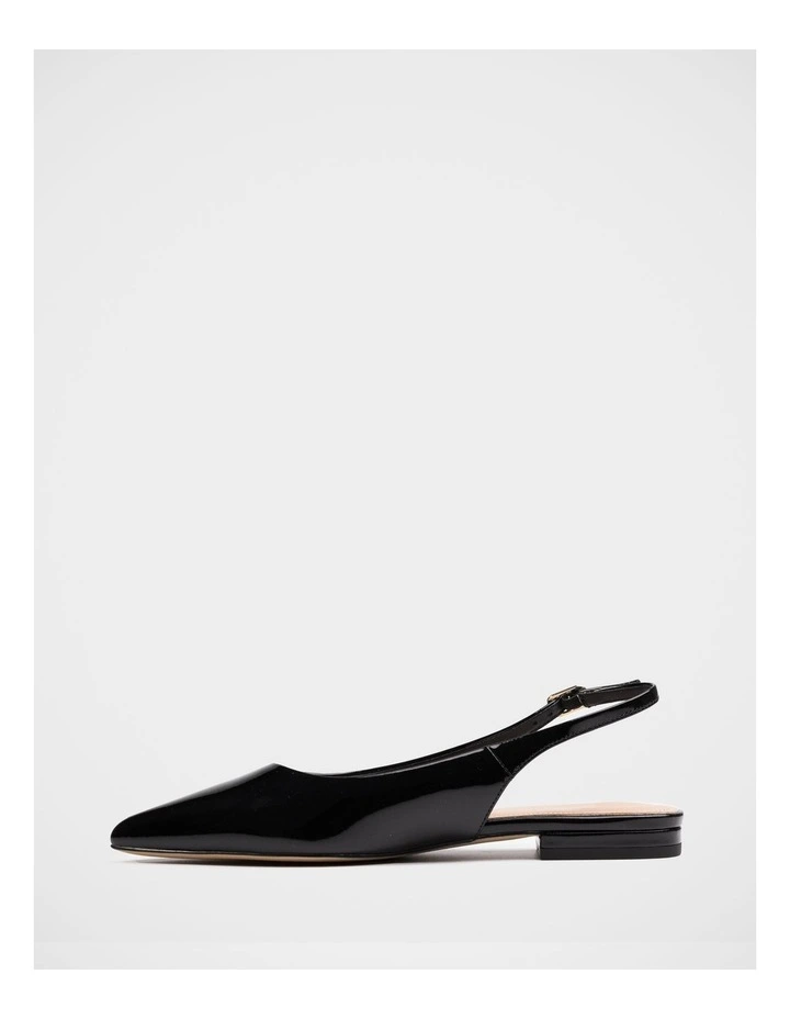 Meli Patent Leather Slingback in Black image 6