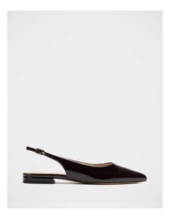 Meli Patent Leather Slingback in Plum