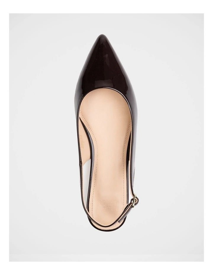 Meli Patent Leather Slingback in Plum image 5