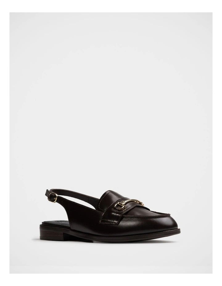 Alexia Leather Slingback Loafer in Dark Brown image 2
