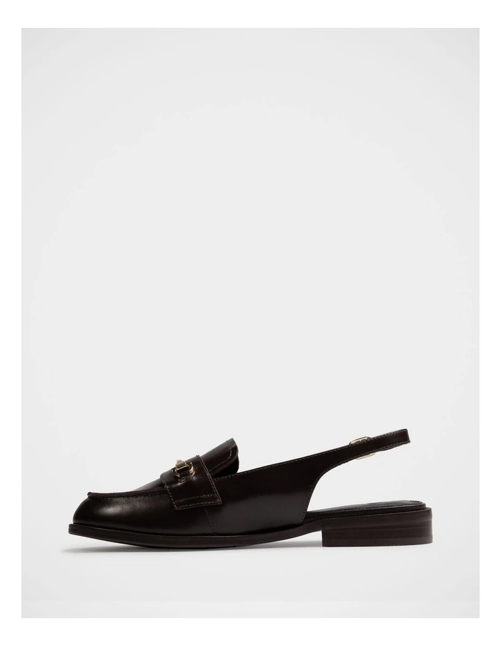 Alexia Leather Slingback Loafer in Dark Brown image 6