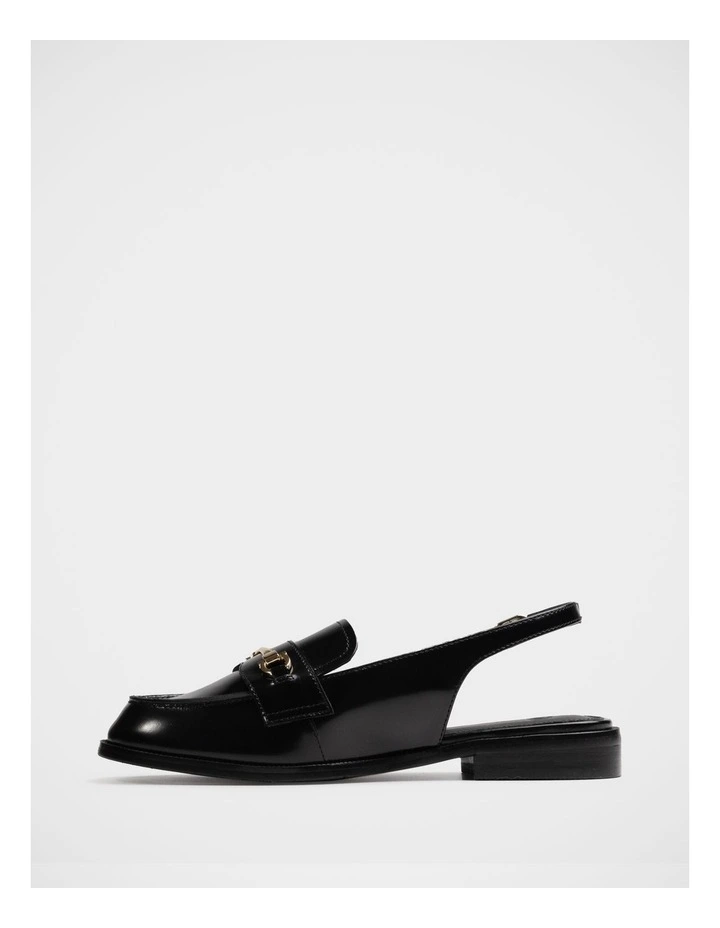 Alexia Leather Slingback Loafer in Black image 6