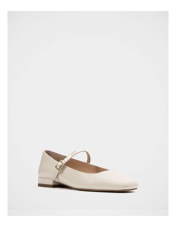 Aria Crinkle Patent Leather Mary Jane in Vintage Ivory image 2