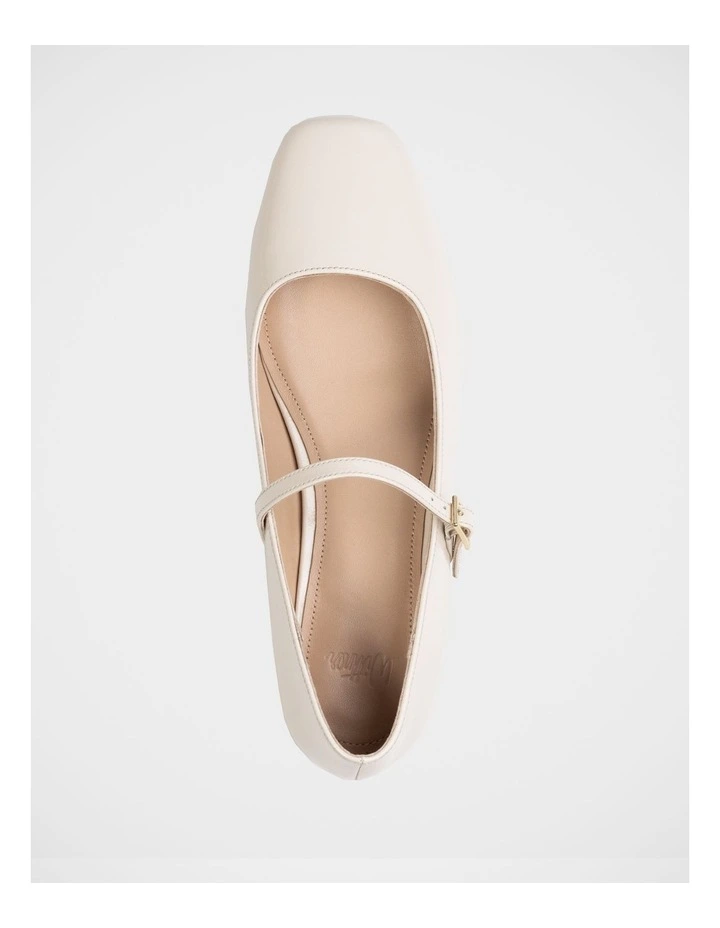 Aria Crinkle Patent Leather Mary Jane in Vintage Ivory image 5