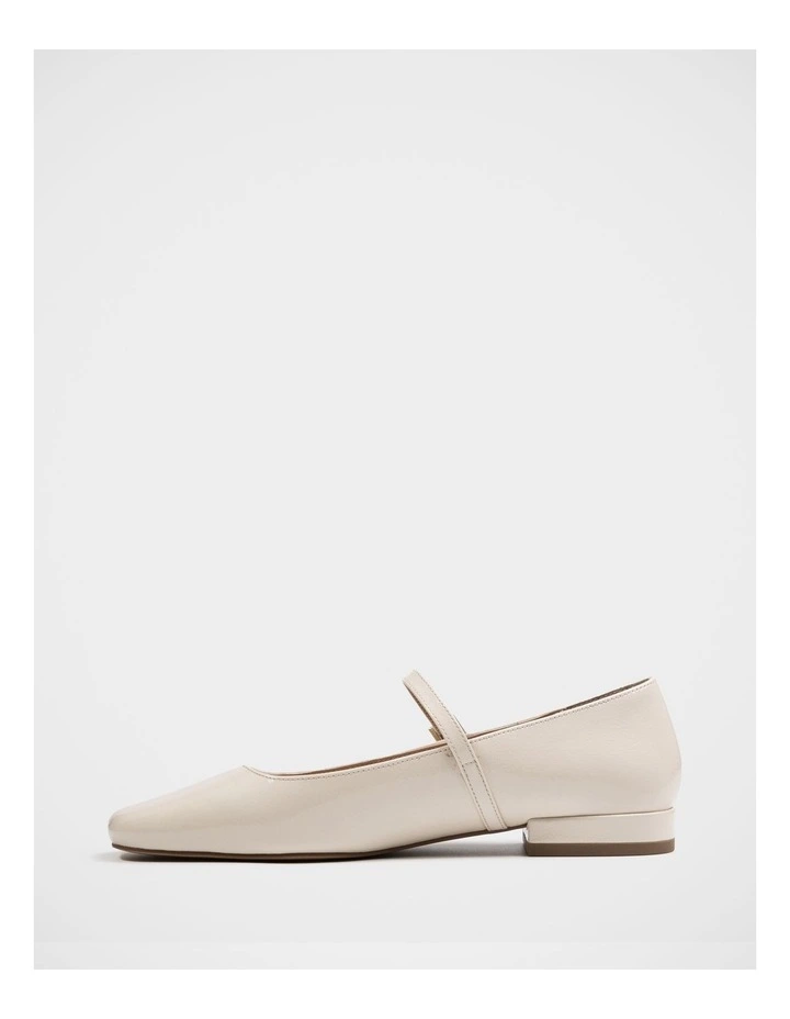 Aria Crinkle Patent Leather Mary Jane in Vintage Ivory image 6