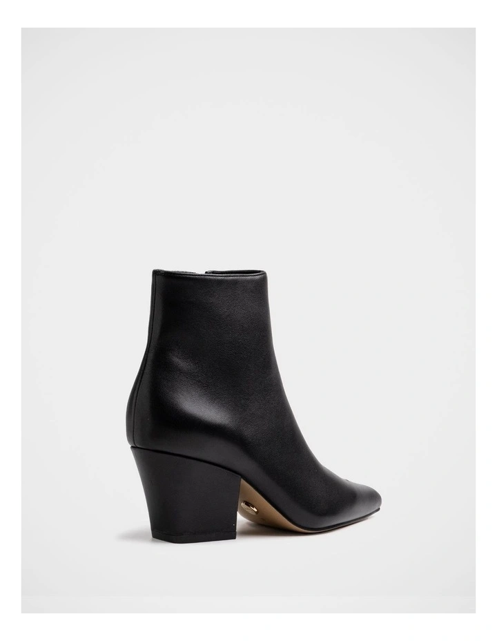 Kloe Leather Ankle Boot in Black image 4