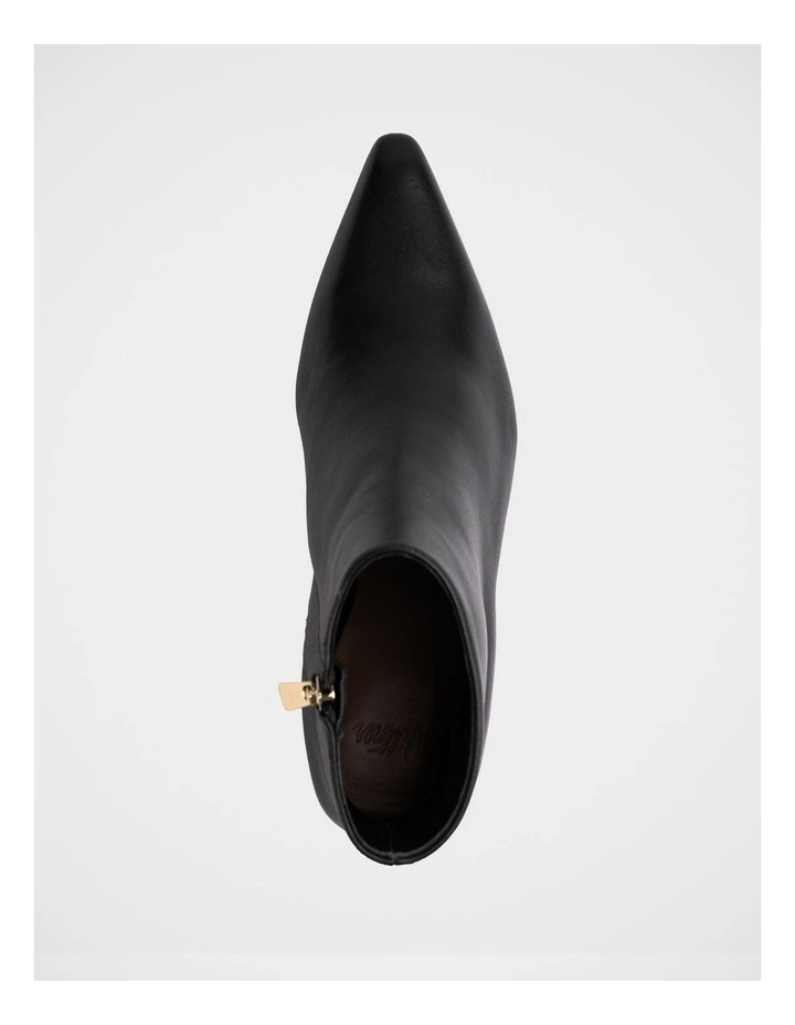 Kloe Leather Ankle Boot in Black image 5