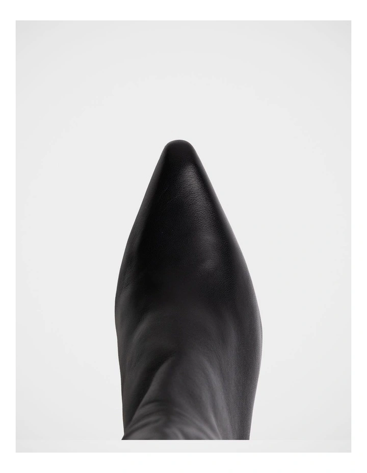 Kolton Leather Knee High Boot in Black image 5
