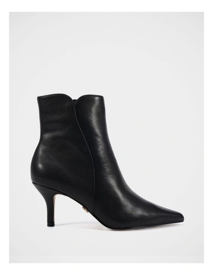 Tiara Leather Ankle Boot in Black image 1