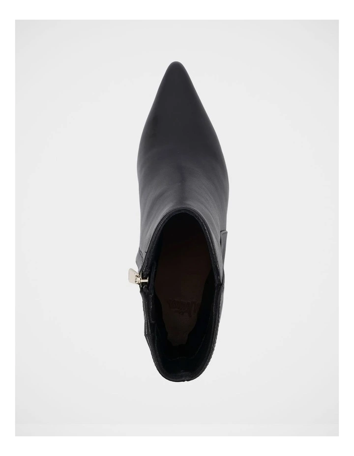 Tiara Leather Ankle Boot in Black image 5