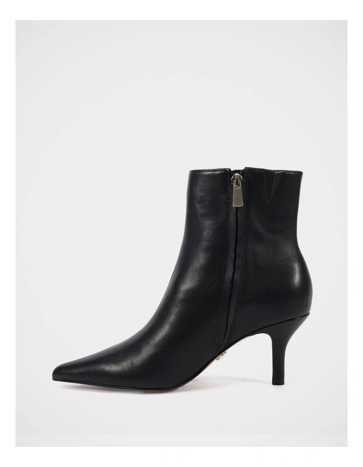 Tiara Leather Ankle Boot in Black image 6