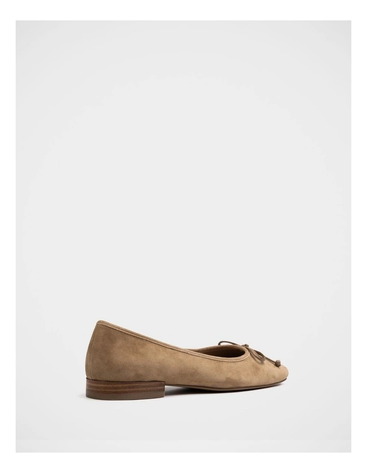 Armenia Suede Leather Ballet Flat in Fawn image 4