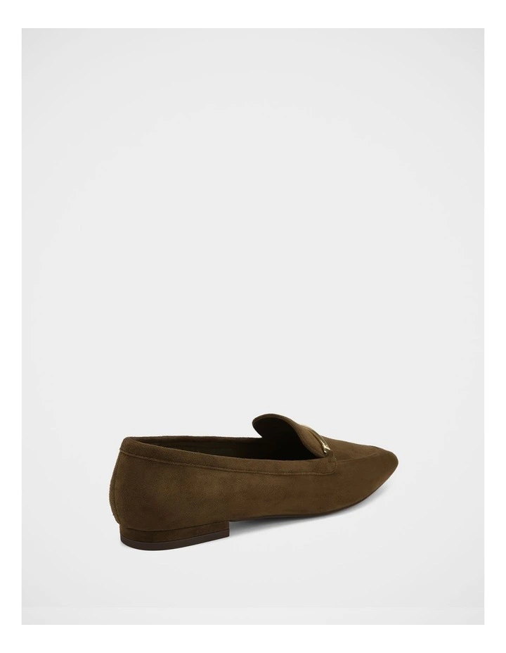 McGraw Suede Leather Loafer in Olive Green image 4