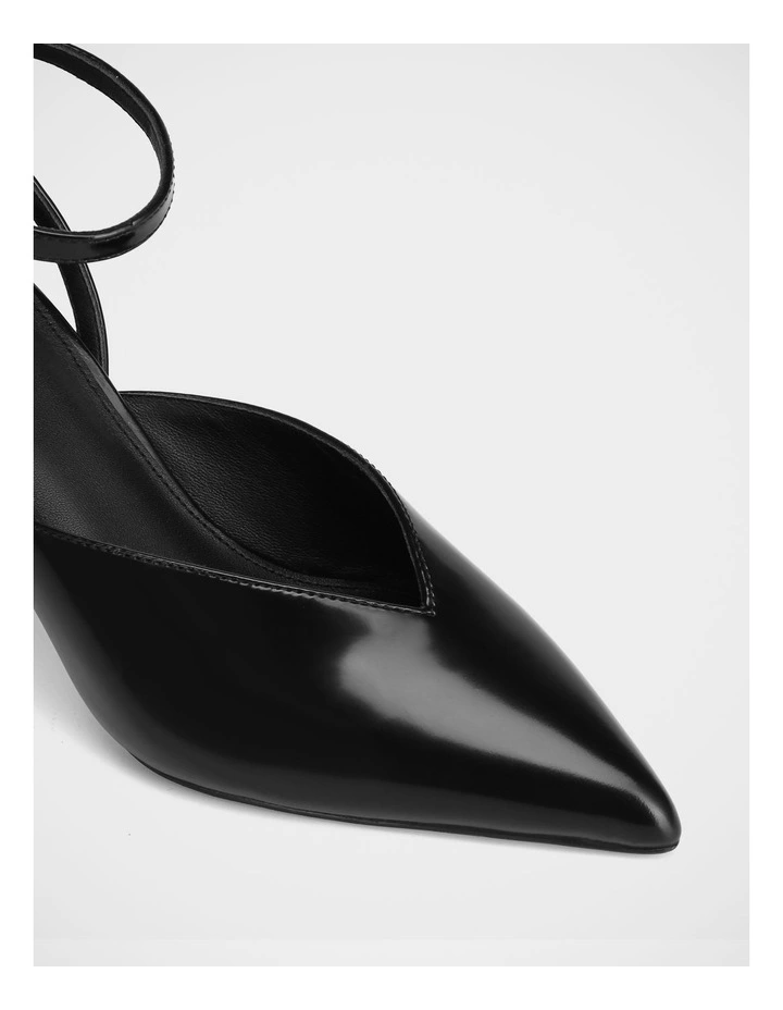 Sidney Leather Heel in Black image 3