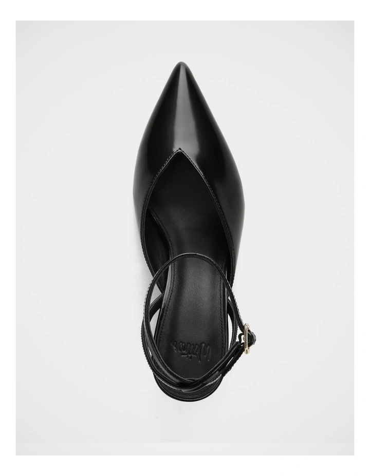 Sidney Leather Heel in Black image 5