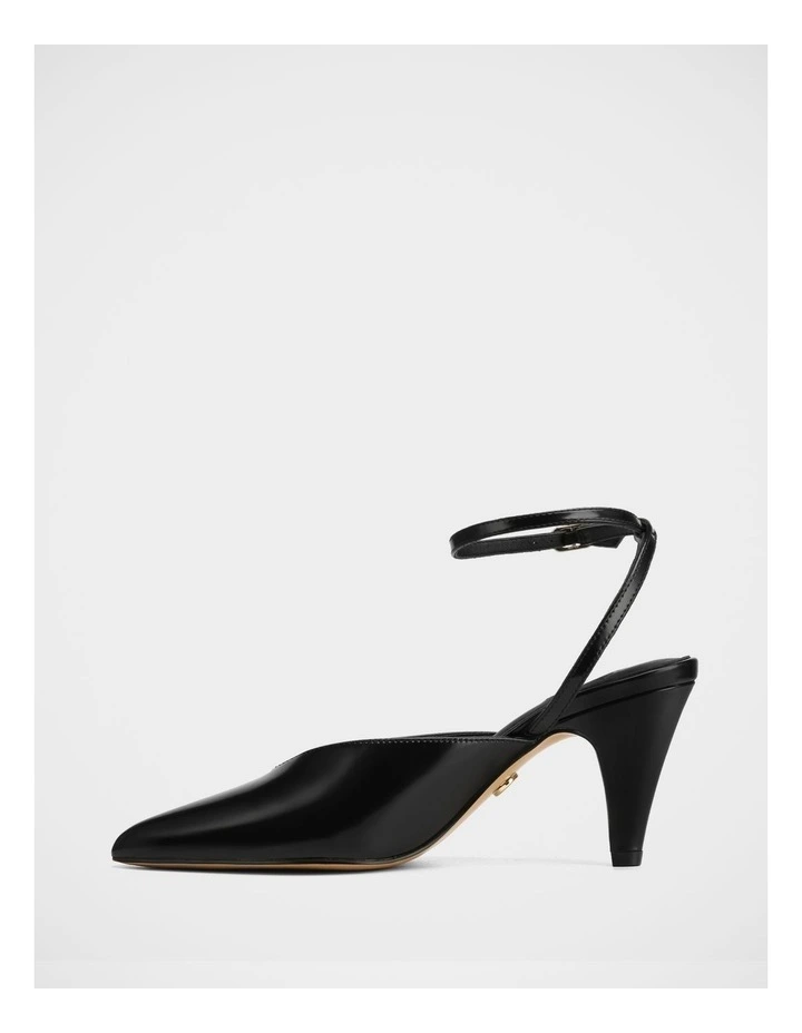 Sidney Leather Heel in Black image 6