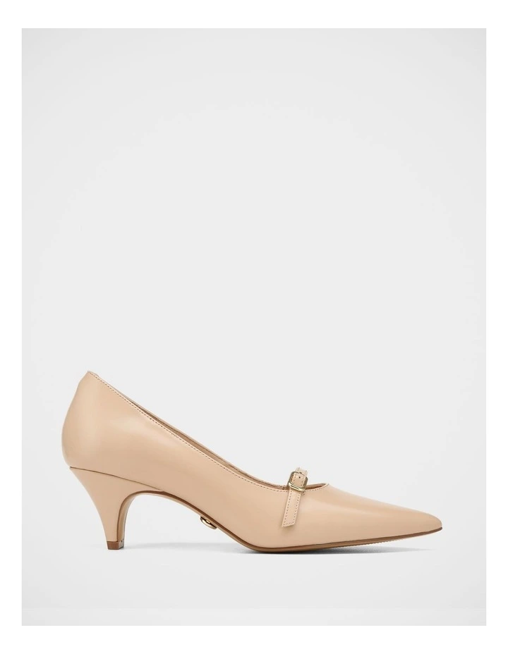 Gretalina Leather Pump in Bisque image 1