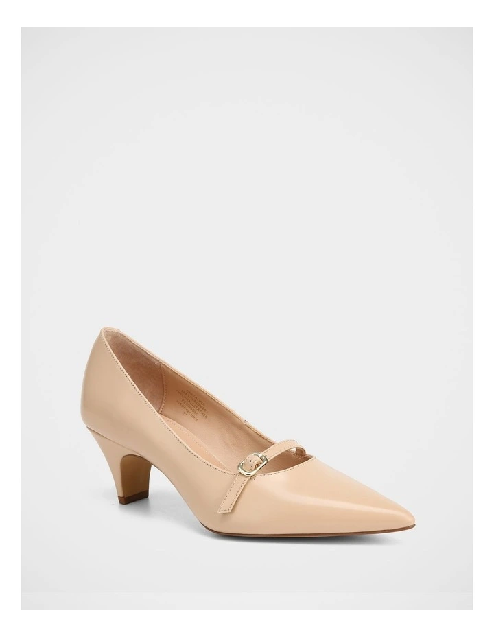 Gretalina Leather Pump in Bisque image 2