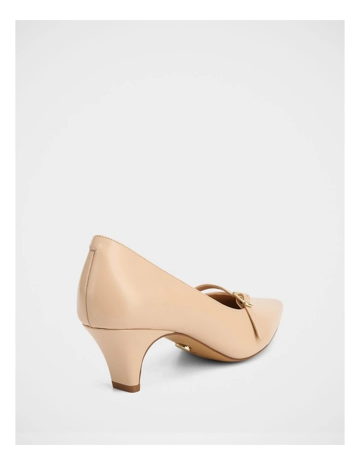 Gretalina Leather Pump in Bisque image 4