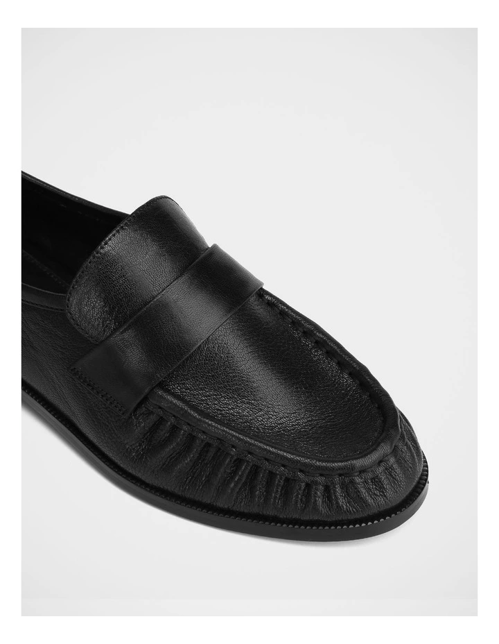 Adriel Leather Loafer in Black image 3